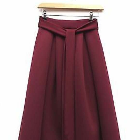 ASOS Hi Low Midi Skirt with Belt - Picture 2 of 4